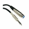Swe-Tech 3C XLR Female to 1/4 Inch TRS/Stereo Male Audio Cable, 50 foot FWT10XR-01650